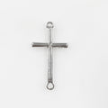 Sterling Silver 26mm Horizontal Cross Connector Link Charm