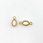 Gold Plated 16K Opal Pendant Charm Choose Your Style Single Loop