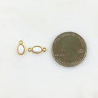 Gold Plated 16K Opal Pendant Charm Choose Your Style Single Loop