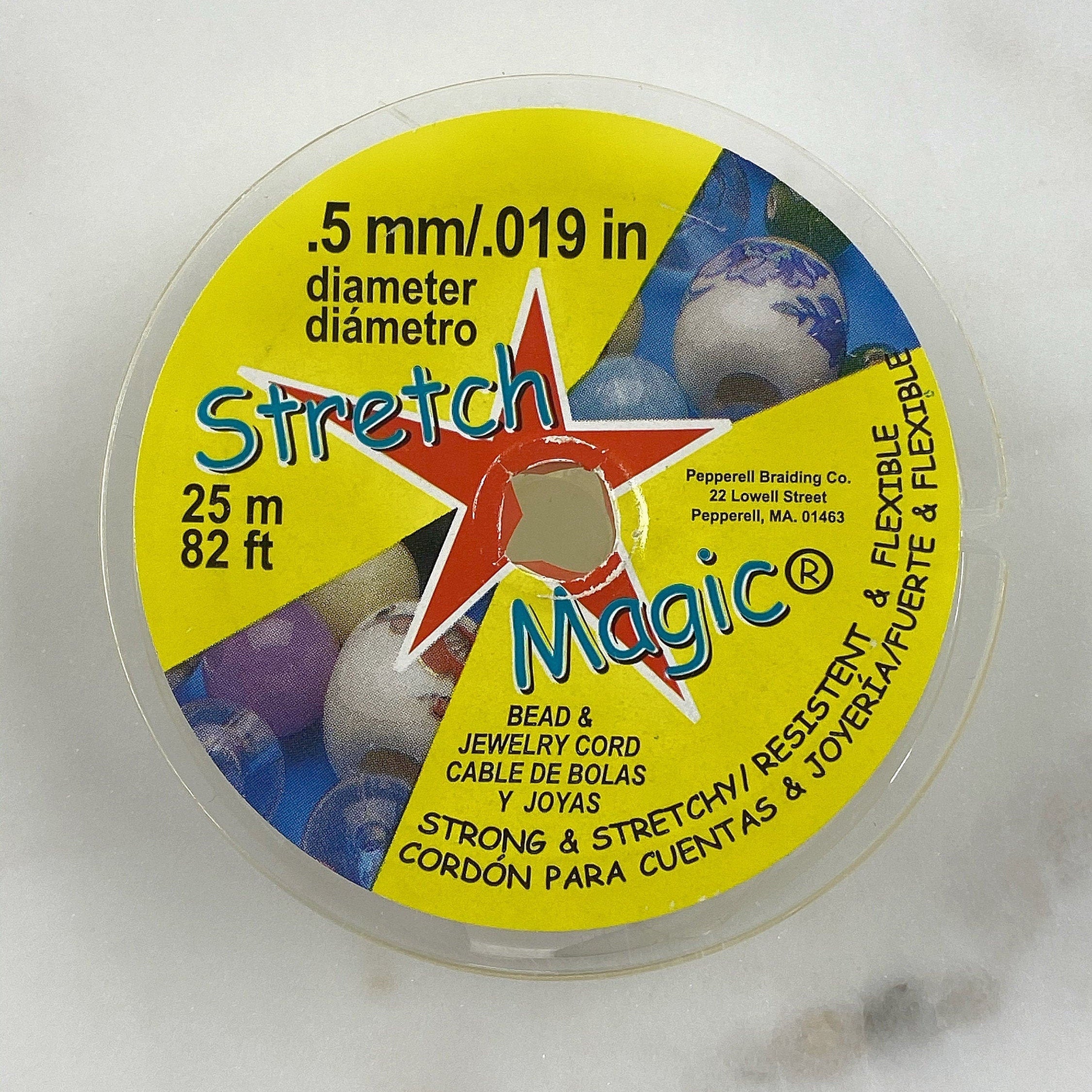 Stretch Magic Bead and Jewelry Cord .5mm 25 Meter Clear