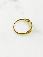 Vermeil Thin Chain Ring Size 7 Stackable Band Ring Ready