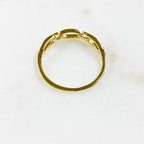 Vermeil Thin Chain Ring Size 7 Stackable Band Ring Ready