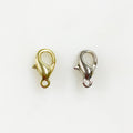 Brass 10mm Rounded Lobster Clasp Choose Your Style Gold (10pc)