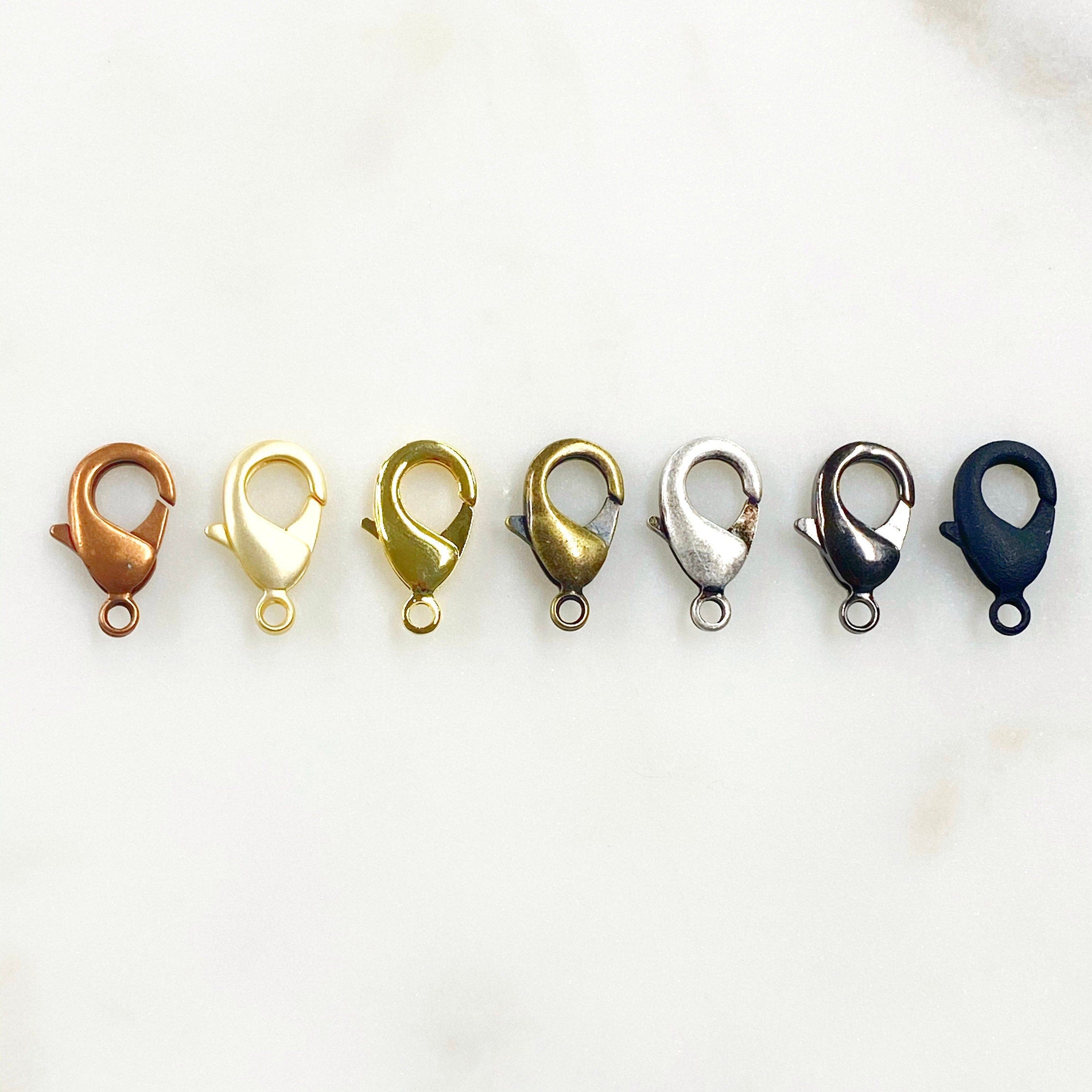 Brass 20mm Rounded Lobster Clasp Choose Your Style Clasp (5pc)