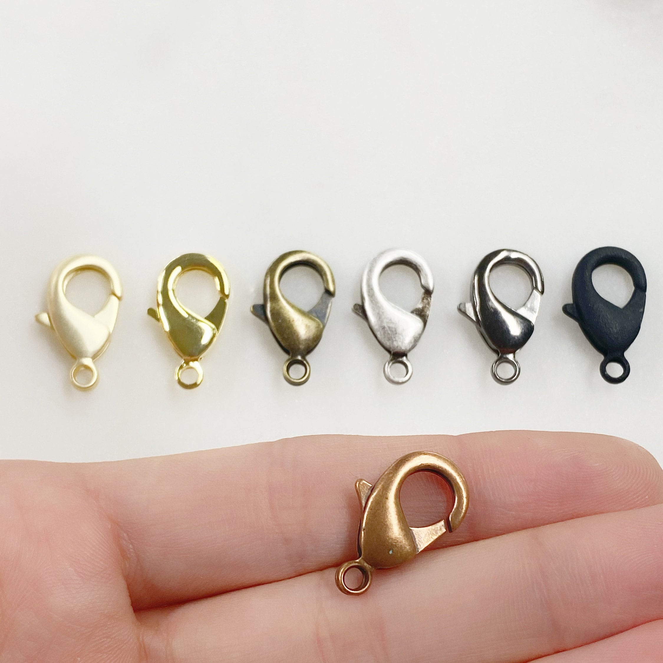 Brass 20mm Rounded Lobster Clasp Choose Your Style Clasp (5pc)