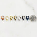 Brass 20mm Rounded Lobster Clasp Choose Your Style Clasp (5pc)