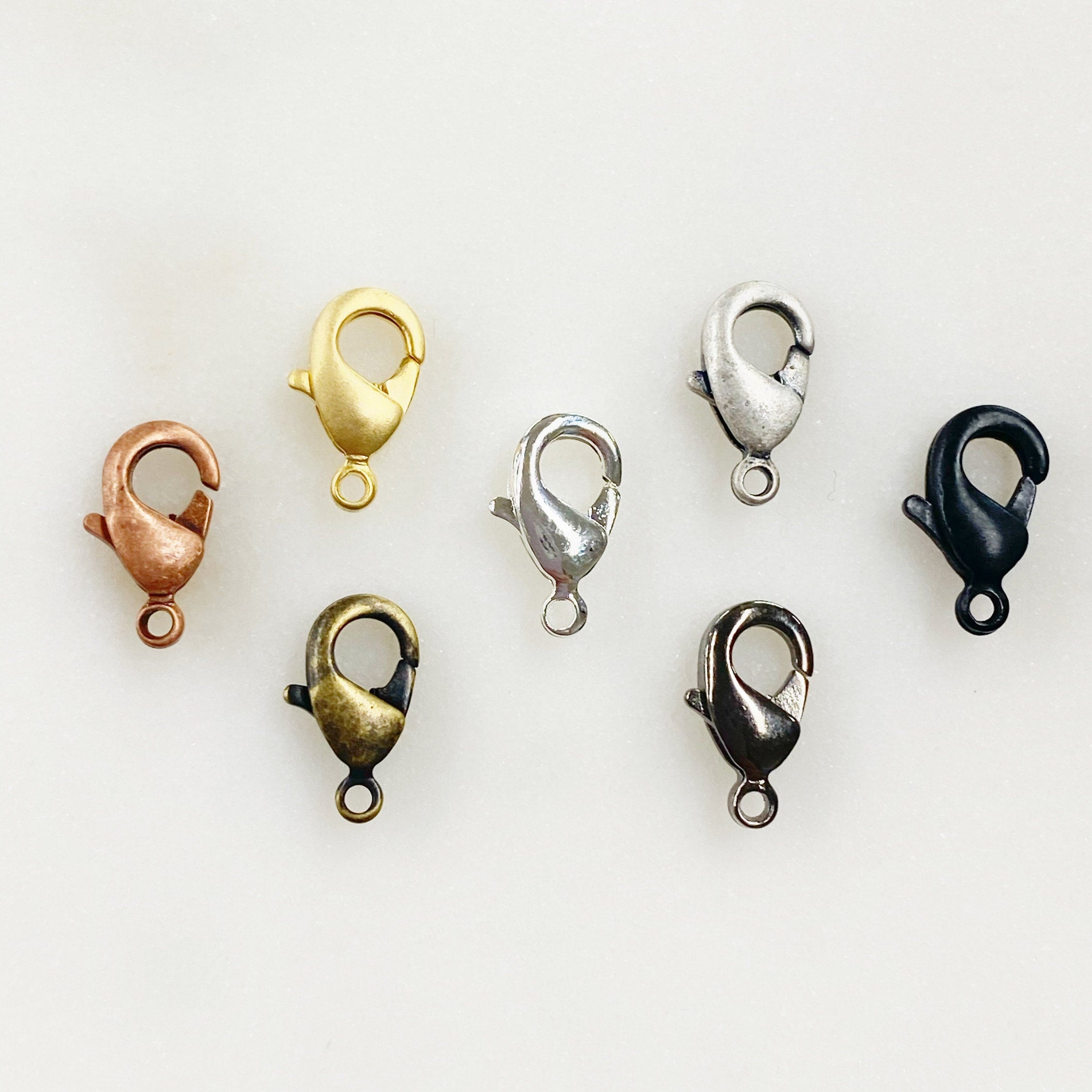 Brass 9mm Rounded Lobster Clasp Choose Your Style Clasp (10pc)