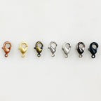 Brass 9mm Rounded Lobster Clasp Choose Your Style Clasp (10pc)