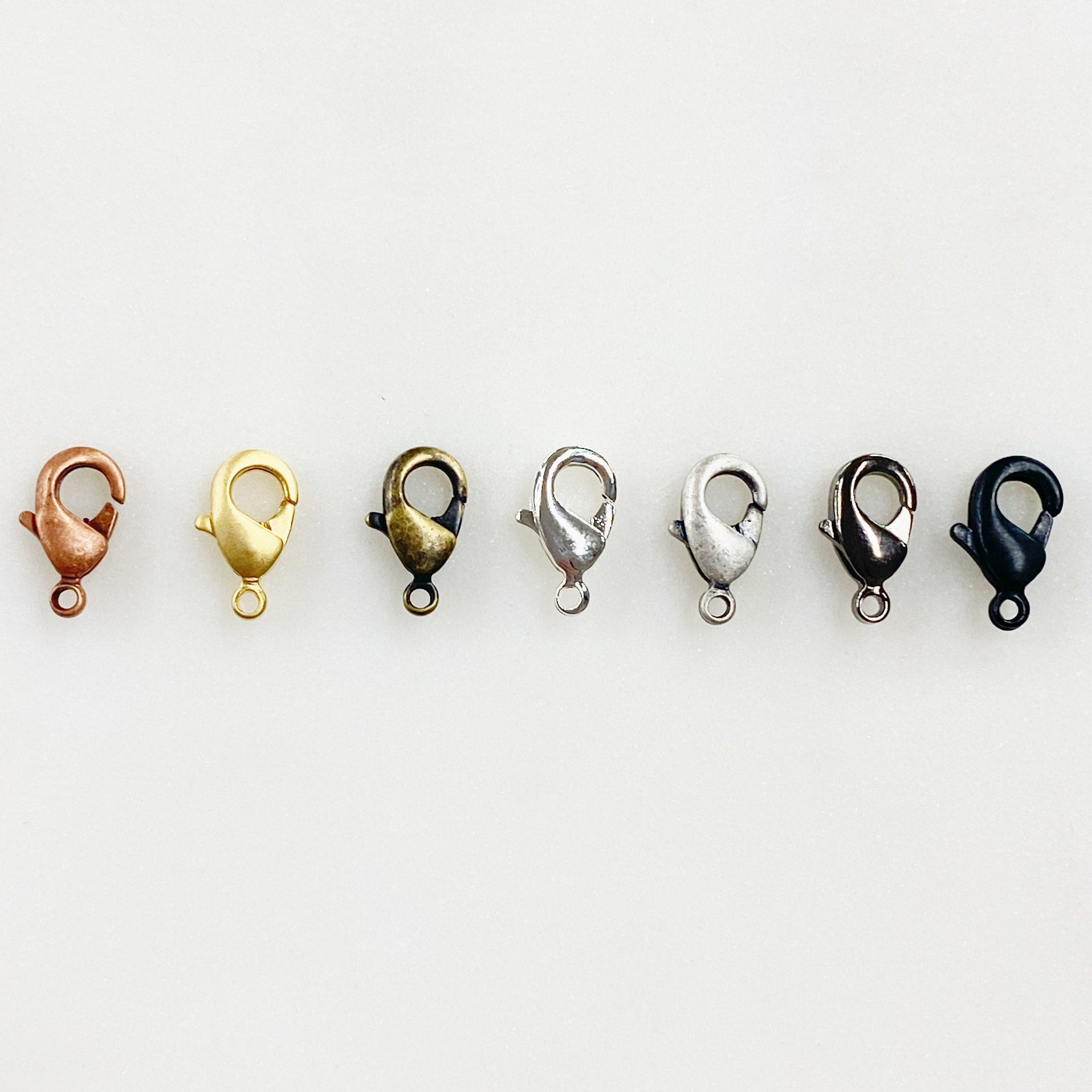 Brass 9mm Rounded Lobster Clasp Choose Your Style Clasp (10pc)
