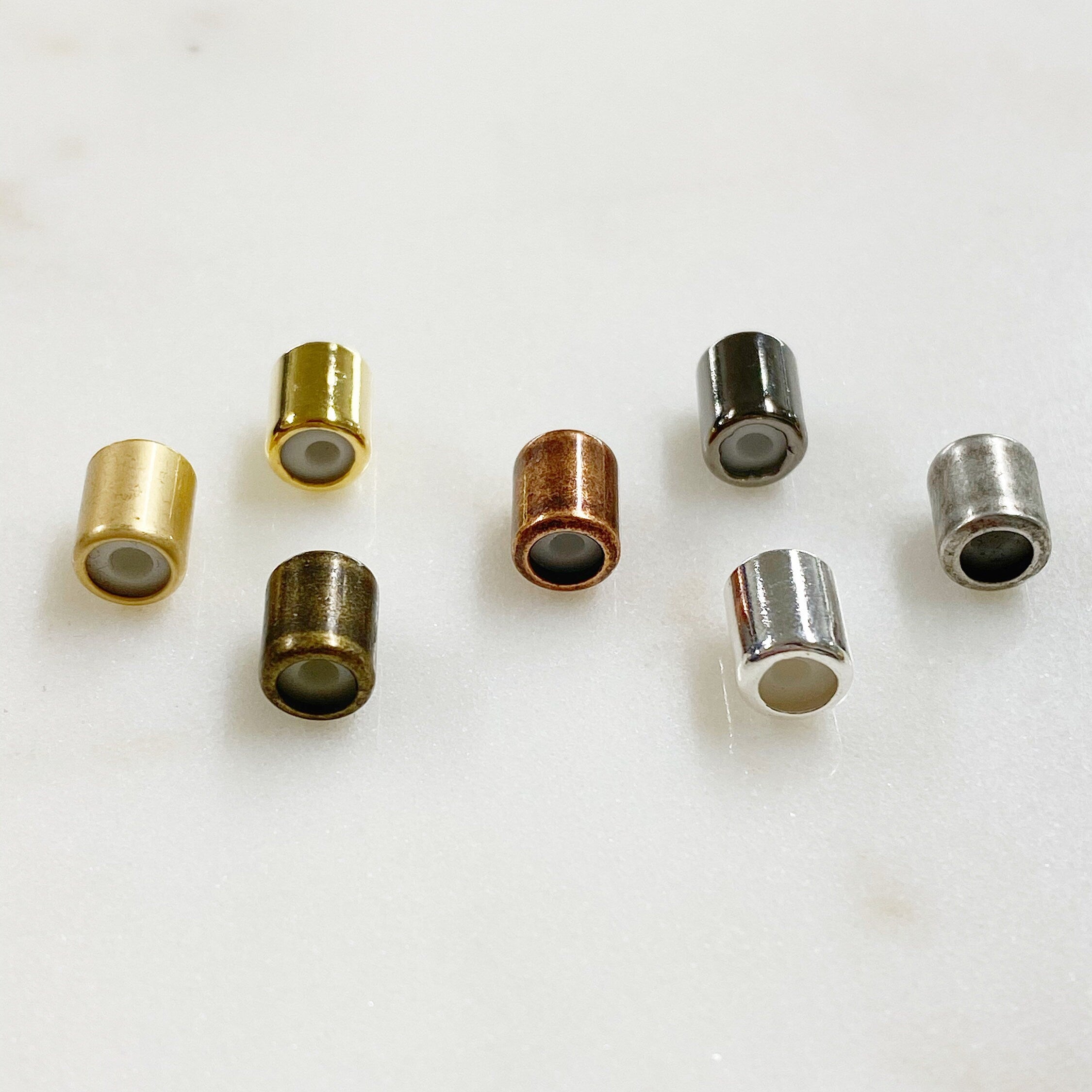 Brass String on Tube Clasp 4mmx5mm Clasp Findings (5pc)