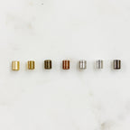 Brass String on Tube Clasp 4mmx5mm Clasp Findings (5pc)