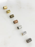 Brass String on Tube Clasp 4mmx5mm Clasp Findings (5pc)