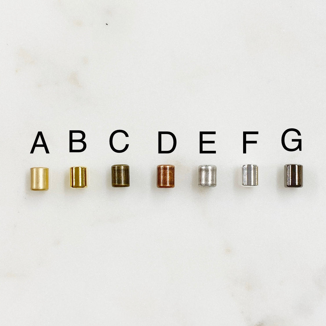 Brass String on Tube Clasp 4mmx5mm Clasp Findings (5pc)