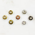 Brass String on Round Clasp 8mm x 4mm Clasp Findings (5pc)