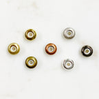 Brass String on Round Clasp 8mm x 4mm Clasp Findings (5pc)