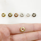 Brass String on Round Clasp 8mm x 4mm Clasp Findings (5pc)