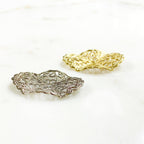 30mmx23mm Base Metal Filigree Gold or Silver Plated Medallion (2pc)