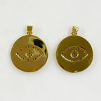 Gold Plated Neon Evil Eye Enamel Charm CZ Evil Eye Evil Eye Charms