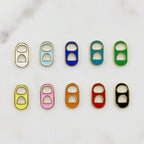 Gold Plated Can Tab Enamel Charms Soda Pop Can Tabs