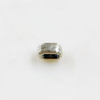 9mmx5mm Sterling Silver Artisan Organic Hammered Textured Spacer Bead