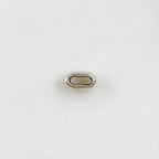 9mmx5mm Sterling Silver Artisan Organic Hammered Textured Spacer Bead