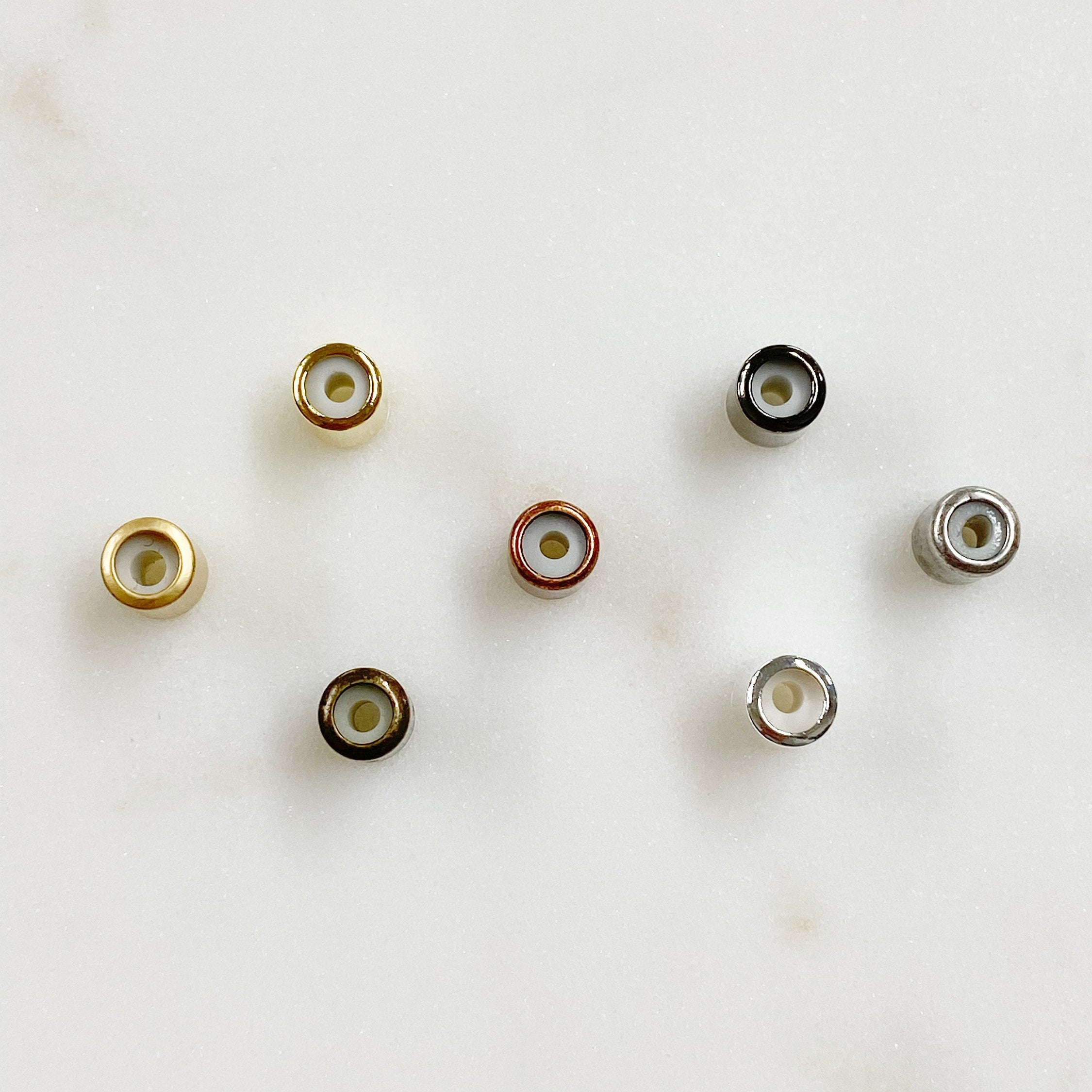 Brass String on Tube Clasp 4mmx5mm Clasp Findings (5pc)