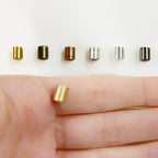 Brass String on Tube Clasp 4mmx5mm Clasp Findings (5pc)