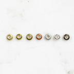 Brass String on Round Clasp 8mm x 4mm Clasp Findings (5pc)