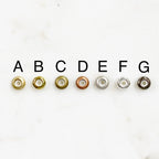 Brass String on Round Clasp 8mm x 4mm Clasp Findings (5pc)