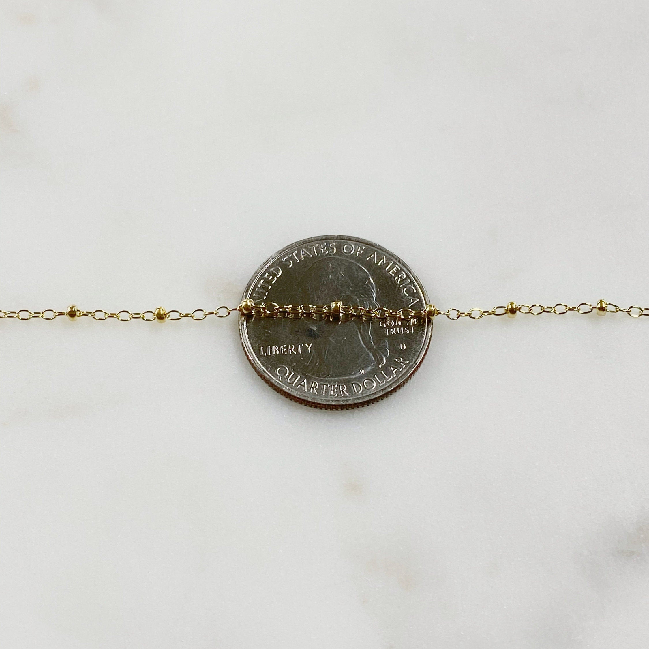 Sterling Silver or 14K Gold Filled Dainty Thin Satellite Chain or Dainty