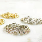 30mmx23mm Base Metal Filigree Gold or Silver Plated Medallion (2pc)