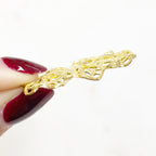 Raw Brass Filigree Raised Round (2pc)