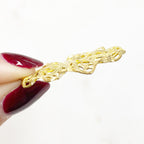 Raw Brass Filigree Raised Round (2pc)