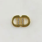 20mmx13mm Gold Plated Cubic Zirconia Connector Chain Connector Charm