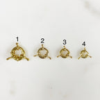 Gold Plated Fancy Spring Ring with Lever Spring Ring Chain Findings
