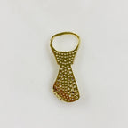 25mmx11mm Gold Plated Bottle Opener Sparkle Gold Charm Bottle Cap Opener CZ