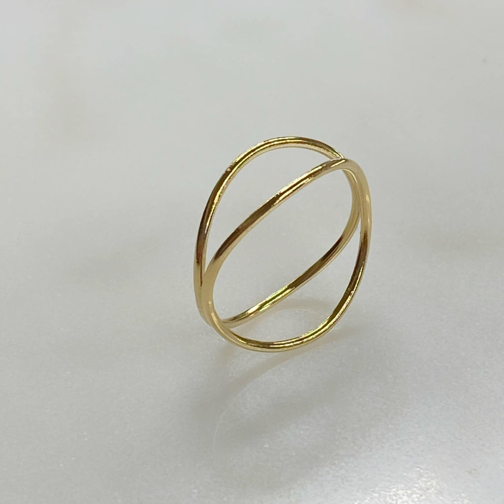 14K Gold Filled Wave Ring
