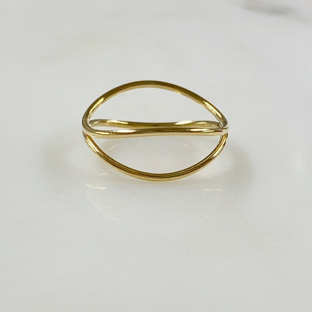 14K Gold Filled Wave Ring