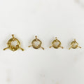 Gold Plated Fancy Spring Ring with Lever Spring Ring Chain Findings