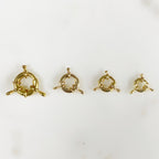 Gold Plated Fancy Spring Ring with Lever Spring Ring Chain Findings