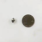 Sterling Silver Antique Skull Vertical Hole Bead Charm