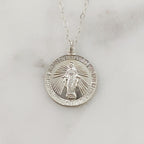 Sterling Silver or 14K Gold Filled Mother Mary Necklace