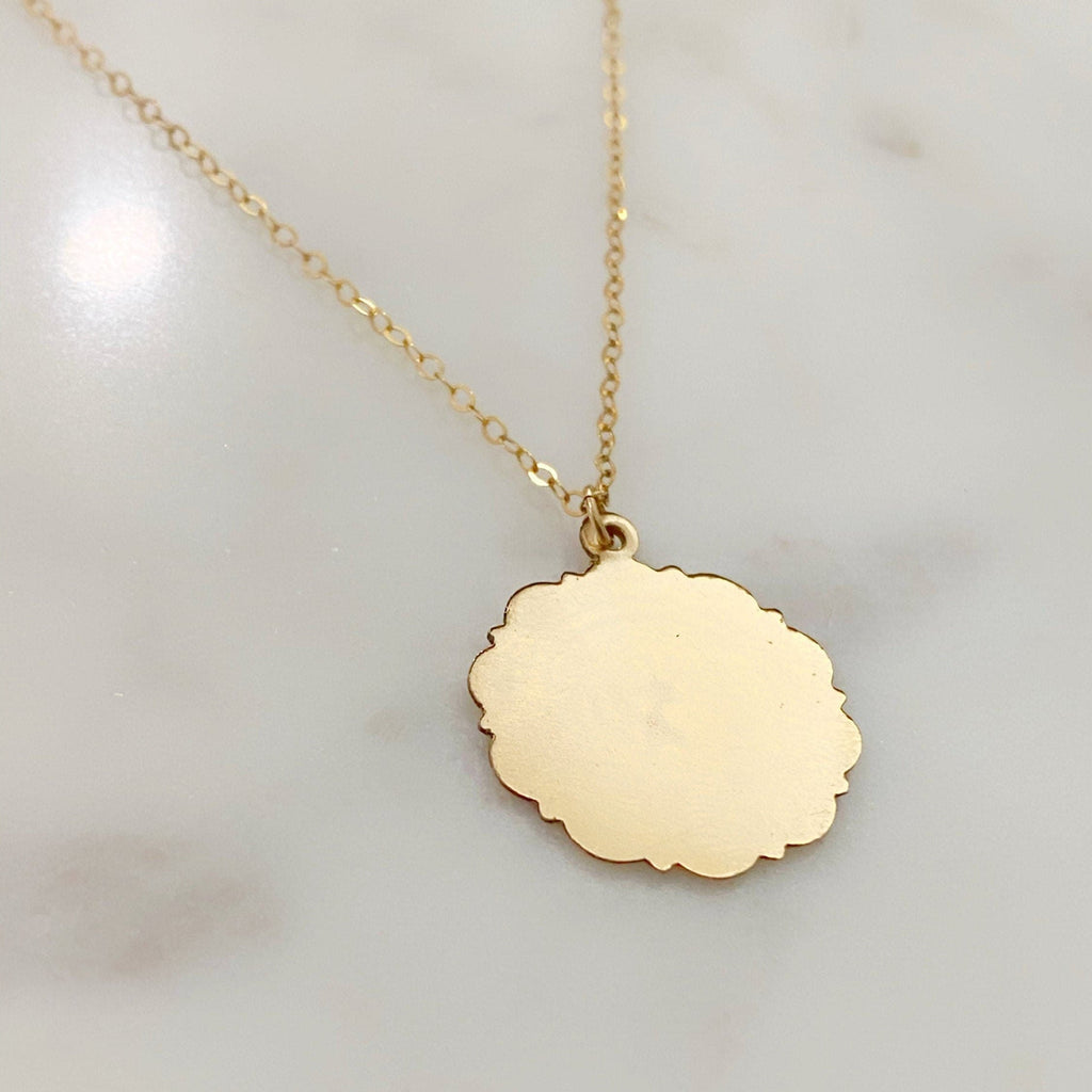 14K Gold Filled Saint Christopher Shimmer Necklace