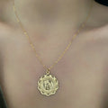 14K Gold Filled Saint Christopher Shimmer Necklace