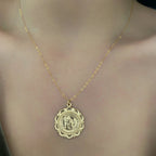 14K Gold Filled Saint Christopher Shimmer Necklace