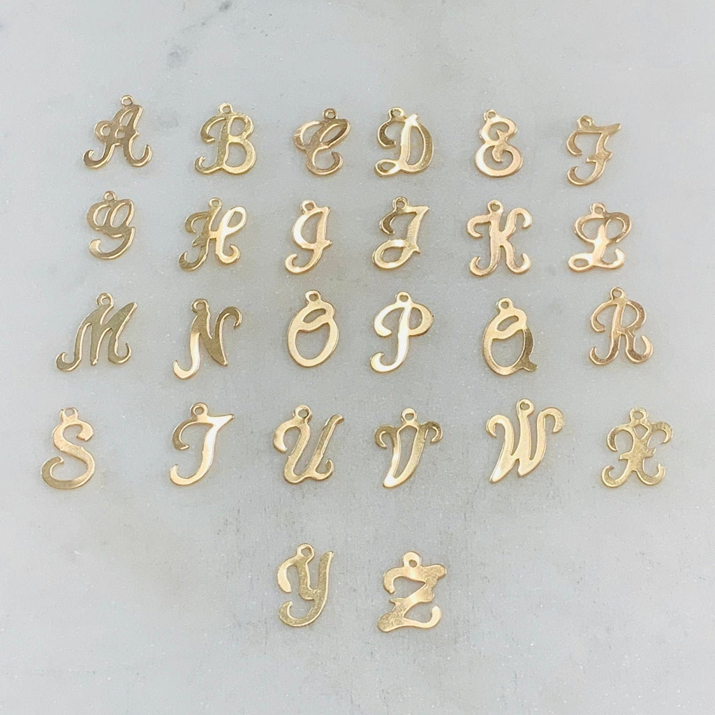 Sterling Silver or 14K Gold Filled Dainty Initial Necklace