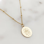 Sterling Silver or 14K Gold Filled Mother Mary Necklace
