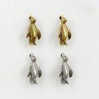 Pewter Standing Penguin Charm Antique Gold or Antique Silver