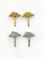 Pewter Umbrella Charm Beach Ocean Charms Antique Gold (4pc)