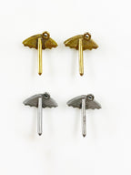 Pewter Umbrella Charm Beach Ocean Charms Antique Gold (4pc)